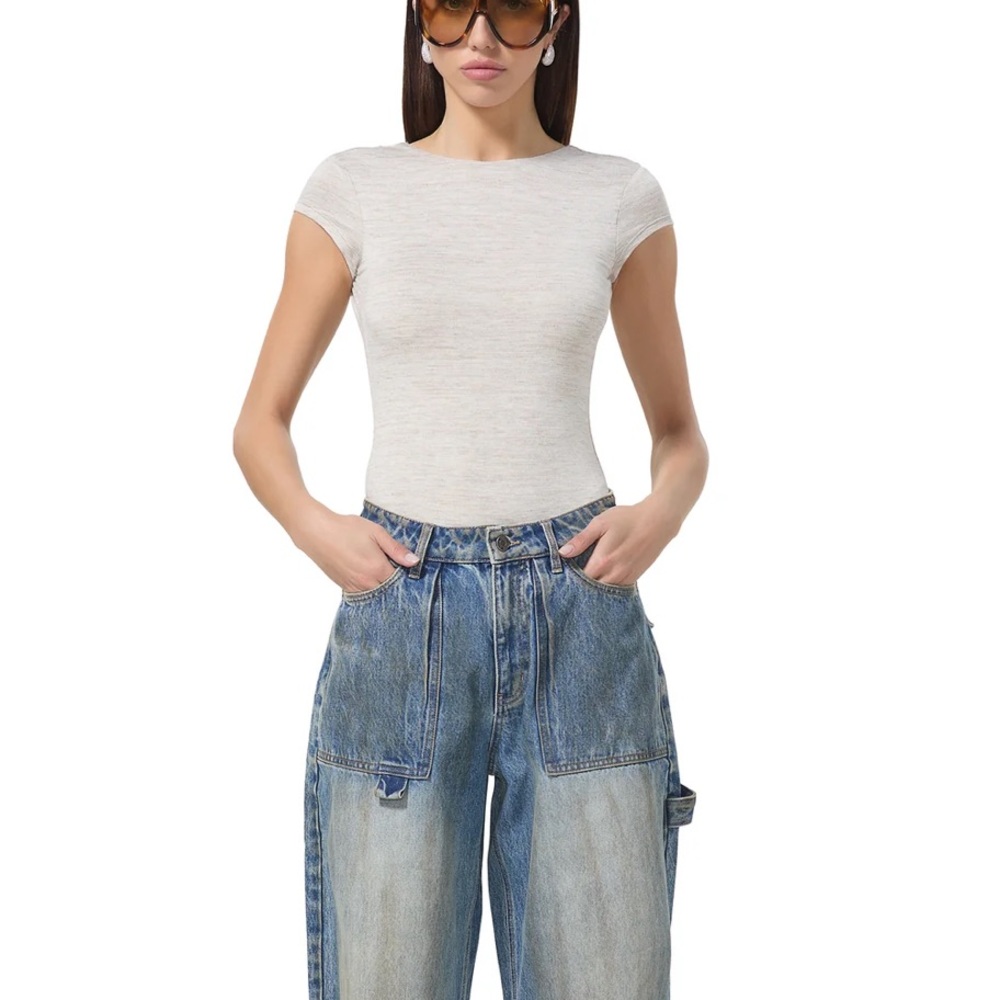 AFRM Goisa Bodysuit in white